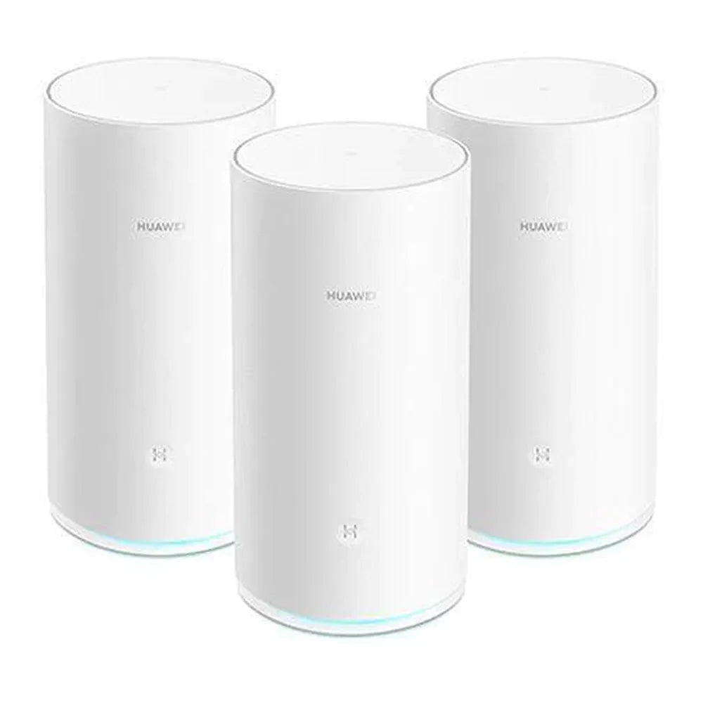 راوتر شبكة Wi-Fi ثلاثي النطاق AC2200 من هواوي، واي فاي 2.4/5 جيجاهرتز، ايثرنت 1000 ميجابت في الثانية، سرعة لاسلكية 2134 ميجابت في الثانية، أبيض، ضمان لمدة عام واحد | HUW-WS5800-20
