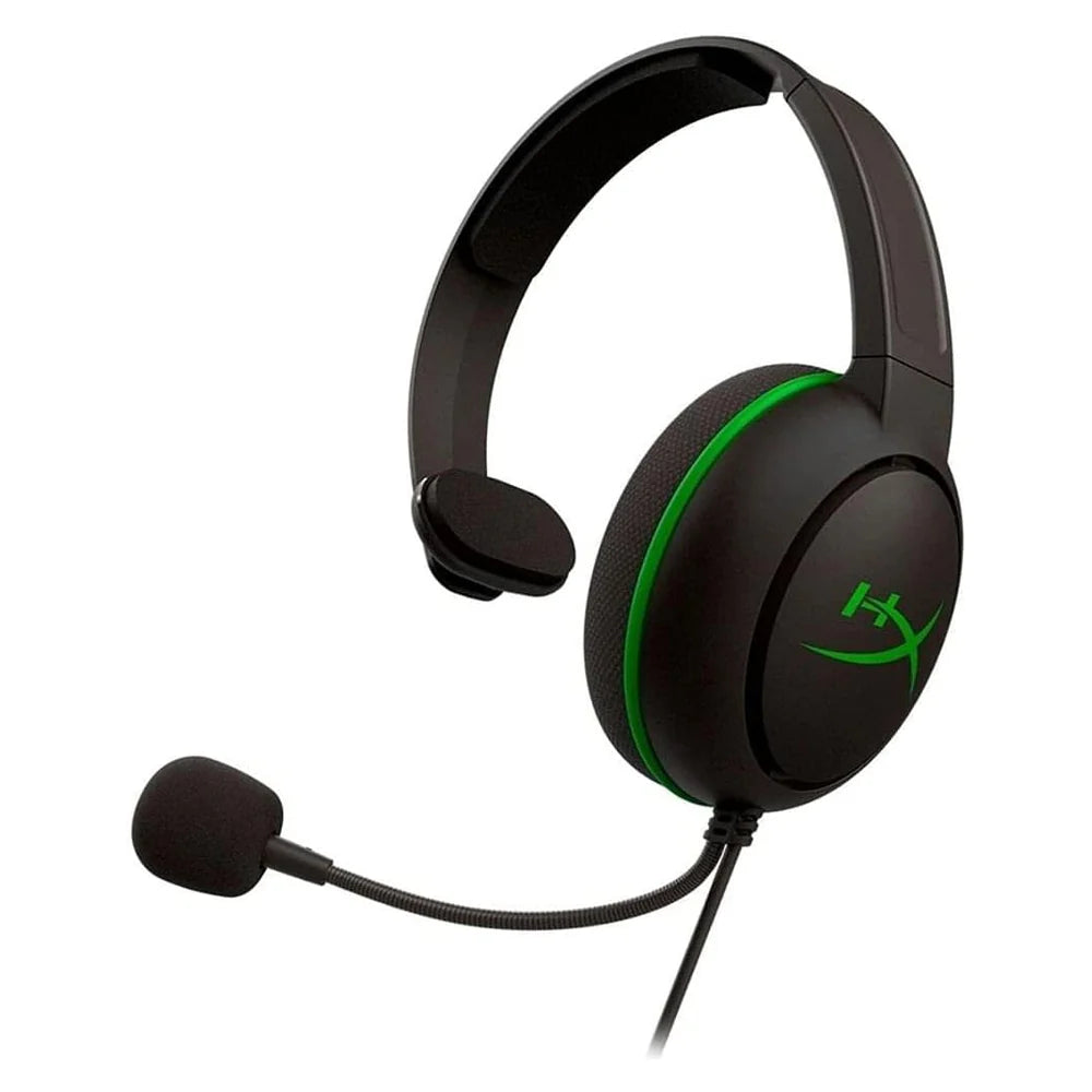 سماعة رأس HyperX CloudX Chat Headset Gaming Xbox، Black/Green، ضمان سنة واحدة | HX-HSCCHX-BK/WW