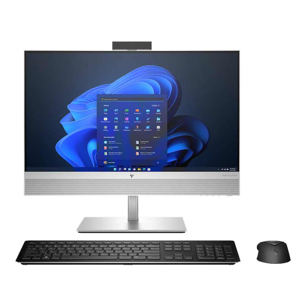 كمبيوتر الكل في واحد اتش بي ايليت ون 840 G9، معالج انتل كور i7-14700، ذاكرة وصول عشوائي 16 جيجابايت، قرص صلب 512 جيجابايت اس اس دي، شاشة لمس 23.8 بوصة عالية الدقة بالكامل، ويندوز 11 برو، لوحة مفاتيح إنجليزية، فأرة متضمنة، ضمان سنة واحدة | A55PLET-ENG