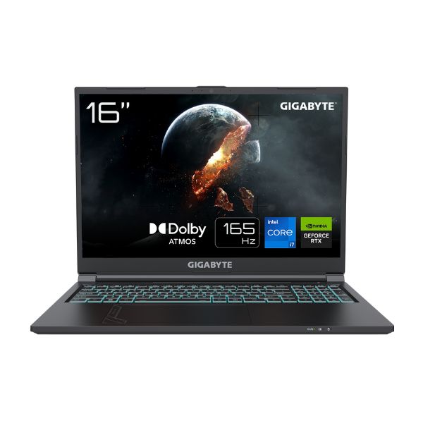 Gigabyte G6 KF Gaming Laptop, Intel Core i7-13620H Processor, 16 GB RAM, 1TB SSD, 8 GB NVIDIA RTX 4060, 16" WUXGA 165Hz Display, DOS, English Keyboard, 3 Year Warranty | KF-H3EE854KD