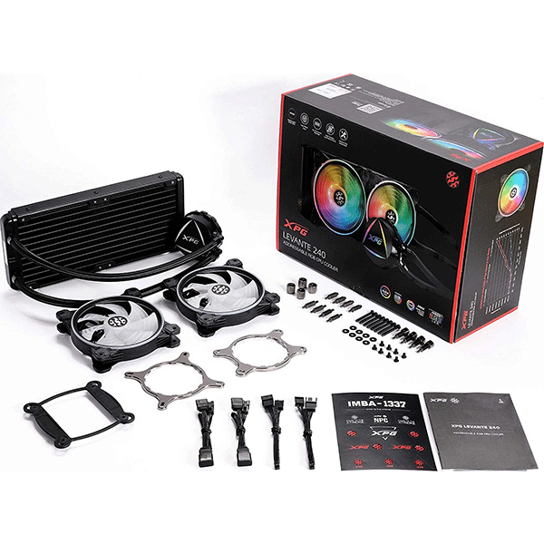 XPG Levante 240mm R GB BLACK Liquid Cooling | LEVANTE240-BKCWW
