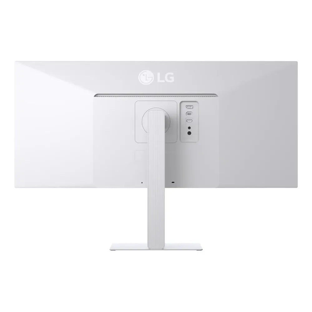 شاشة LG 34U530A-W UltraWide، دقة WFHD مقاس 34 بوصة (2560 × 1080)، 100 هرتز، مضادة للتوهج، وقت استجابة 5 مللي ثانية (GtG)، HDMI، DisplayPort، USB-C، حامل قابل للإمالة/تعديل الارتفاع، أبيض، ضمان لمدة عام | LG34U530A-W