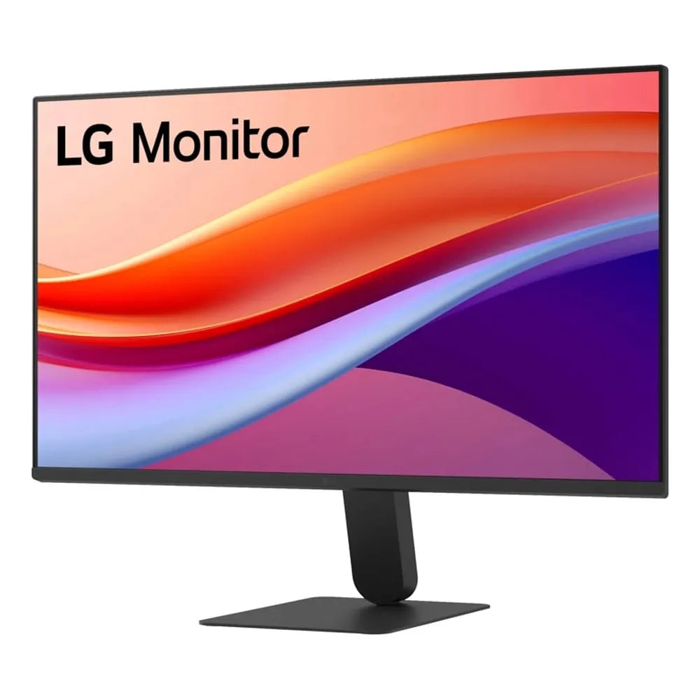 شاشة LG HDR10 مع حامل نحيف، دقة FHD (1920 × 1080) 27 بوصة، 120 هرتز، مضادة للتوهج، زمن استجابة 5 مللي ثانية (من الرمادي إلى الرمادي)، HDMI، حامل قابل للتعديل بالإمالة، أسود، ضمان لمدة سنة | 27U411A-B