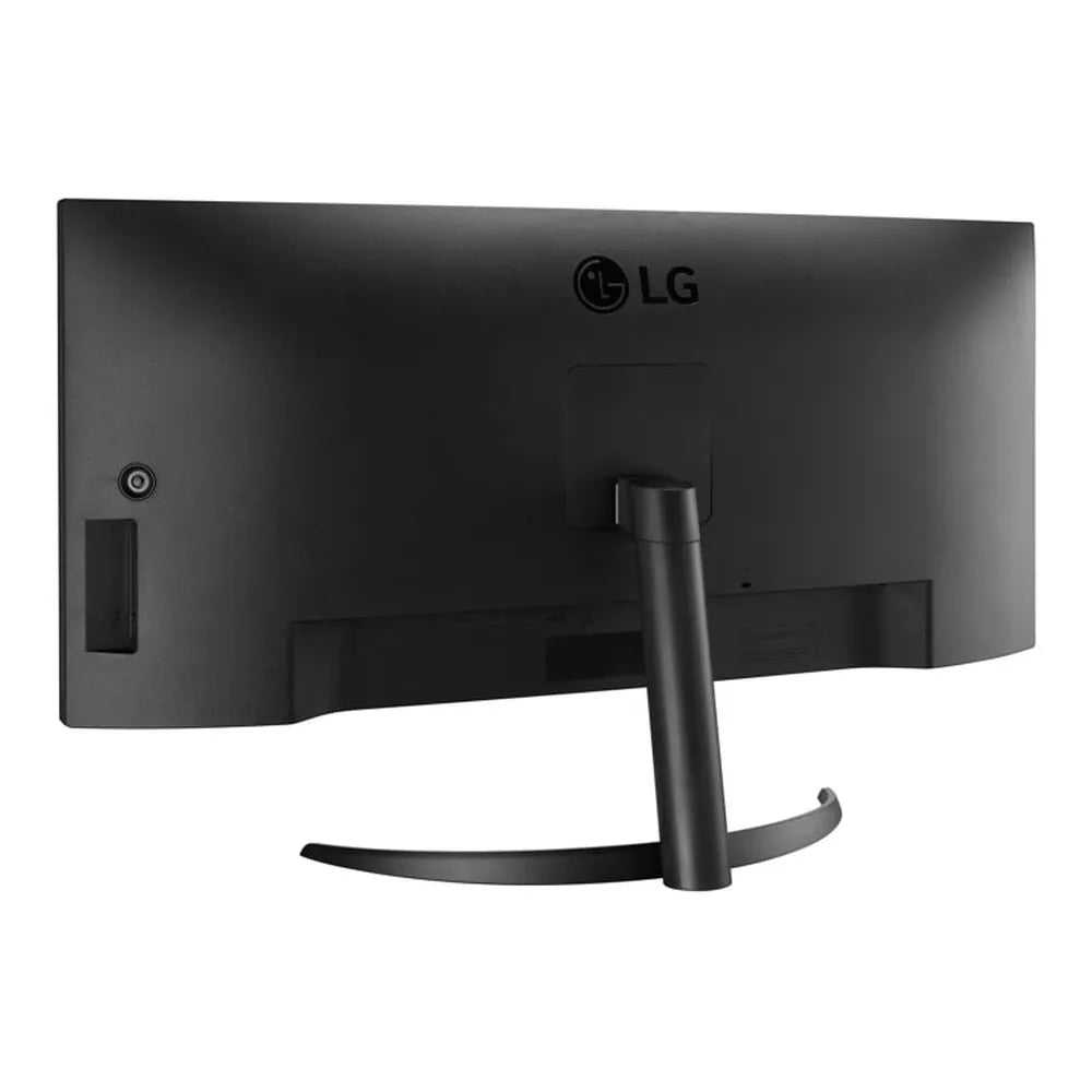 شاشة LG UltraWide ذكية مع وحدة تحكم مزدوجة وتحكم على الشاشة، دقة WQHD مقاس 34 بوصة (3440 × 1440)، 60 هرتز، مضادة للتوهج، زمن استجابة 5 مللي ثانية (رمادي إلى رمادي)، HDMI، منفذ عرض، حامل قابل للتعديل بالإمالة، أسود، ضمان لمدة عام | 34WQ60C-B