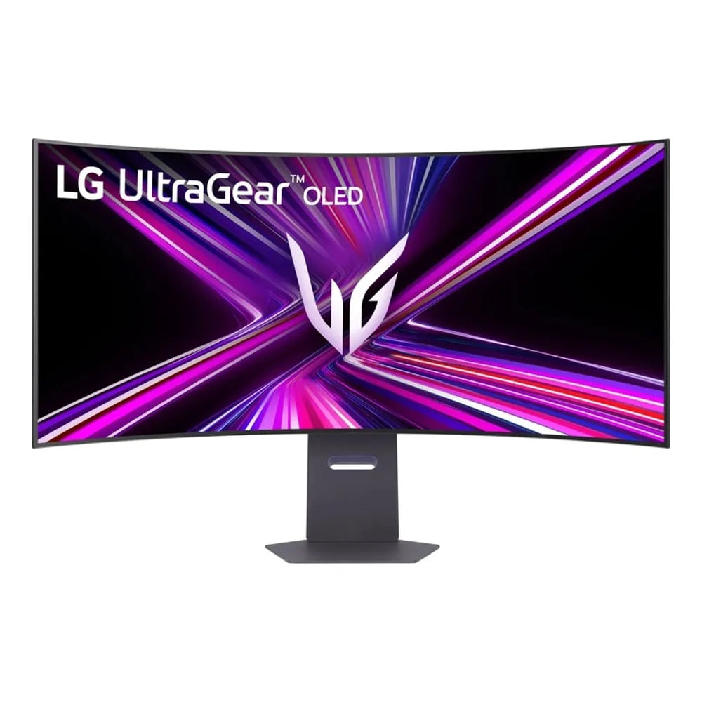شاشة LG UltraGear OLED منحنية 5K2K، دقة WUHD (5120 × 2160) بحجم 45 بوصة، 165 هرتز، مضادة للتوهج، زمن استجابة 0.03 مللي ثانية (GtG)، HDMI، منفذ عرض، USB-C، حامل قابل للتعديل بالإمالة/الارتفاع/الدوران، أسود، ضمان لمدة سنة واحدة | 45GX950A-BAMA
