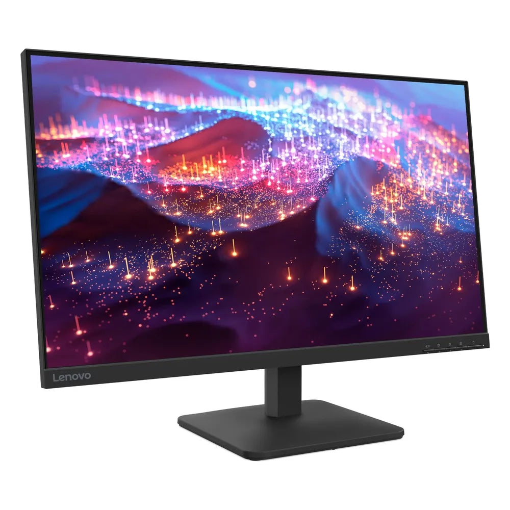 شاشة LED لينوفو L27e-4E، مقاس 27 بوصة بدقة FHD (1920 × 1080)، تردد 100 هرتز، مقاومة للتوهج، زمن استجابة 4 مللي ثانية (الوضع الأقصى)، HDMI، VGA، حامل قابل للتعديل بالإمالة، أسود، ضمان 3 سنوات | 68CDKAC1AE