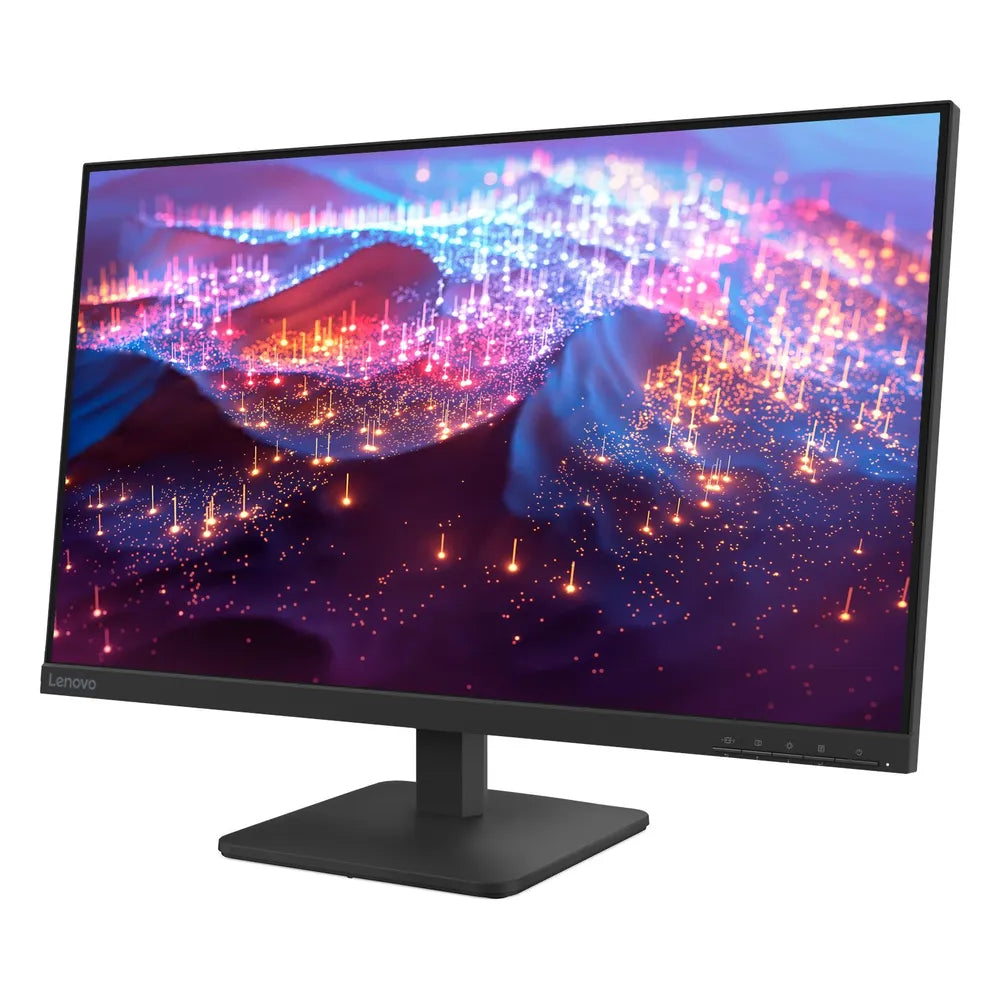 شاشة LED لينوفو L27e-4E، مقاس 27 بوصة بدقة FHD (1920 × 1080)، تردد 100 هرتز، مقاومة للتوهج، زمن استجابة 4 مللي ثانية (الوضع الأقصى)، HDMI، VGA، حامل قابل للتعديل بالإمالة، أسود، ضمان 3 سنوات | 68CDKAC1AE
