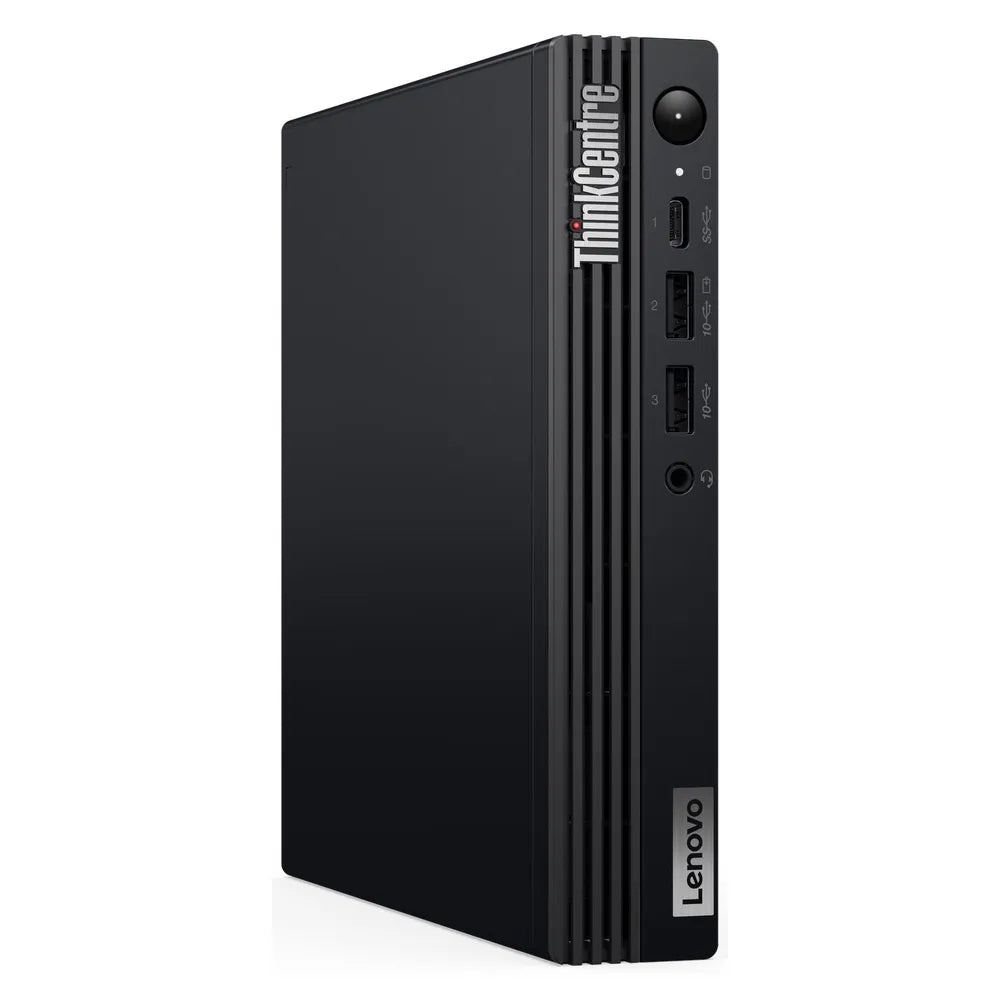 كمبيوتر Lenovo ThinkCentre M70q Gen 5 الصغير، معالج Intel Core i5-14400T، ذاكرة وصول عشوائي (RAM) سعة 8 جيجابايت، قرص صلب (SSD) سعة 512 جيجابايت، Windows 11 Pro، محول طاقة 90 واط، يتضمن لوحة مفاتيح وماوس باللغة العربية، ضمان 3 سنوات | 12TD004VGR