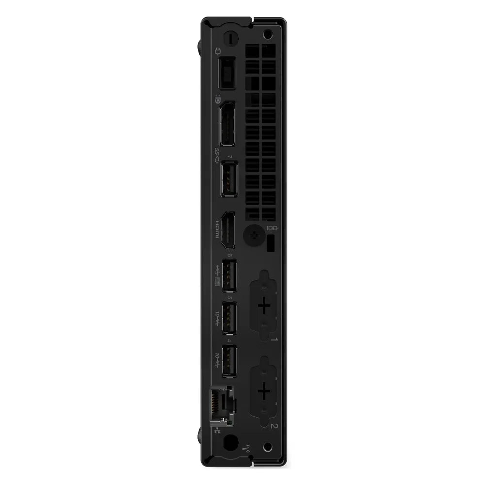 كمبيوتر Lenovo ThinkCentre M70q Gen 5 الصغير، معالج Intel Core i5-14400T، ذاكرة وصول عشوائي (RAM) سعة 8 جيجابايت، قرص صلب (SSD) سعة 512 جيجابايت، Windows 11 Pro، محول طاقة 90 واط، يتضمن لوحة مفاتيح وماوس باللغة العربية، ضمان 3 سنوات | 12TD004VGR