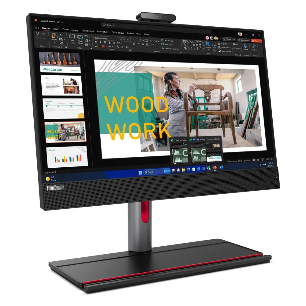 Lenovo ThinkCentre M90a Gen 5 All-in-One Desktop PC, Intel Core i7-14700 Processor, 16GB RAM, 512GB SSD, 23.8” FHD Display, Windows 11 Pro, English & Arabic Keyboard, Mouse Included, 3 Year Warranty | 12SL0009GR