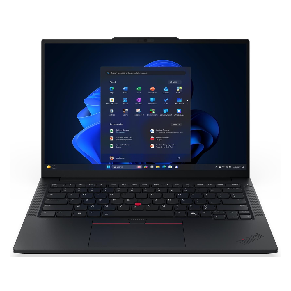 Lenovo ThinkPad E14 Gen 7 Laptop, Intel Core Ultra 7 255H Processor, 16GB RAM, 512GB SSD, 14" WUXGA Display, DOS, English & Arabic Backlit Keyboard, Includes Bag, Black, 1 Year Warranty | 21SX001TGR