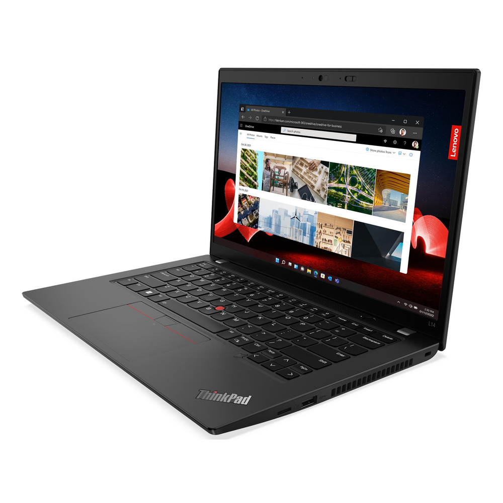 Lenovo ThinkPad L14 Gen 4 Laptop, Intel Core i7-1355U Processor, 16GB RAM, 512GB SSD, 14" FHD Touch Display, DOS, English & Arabic Backlit Keyboard, Black, 3 Year Warranty | 21H1007RGR