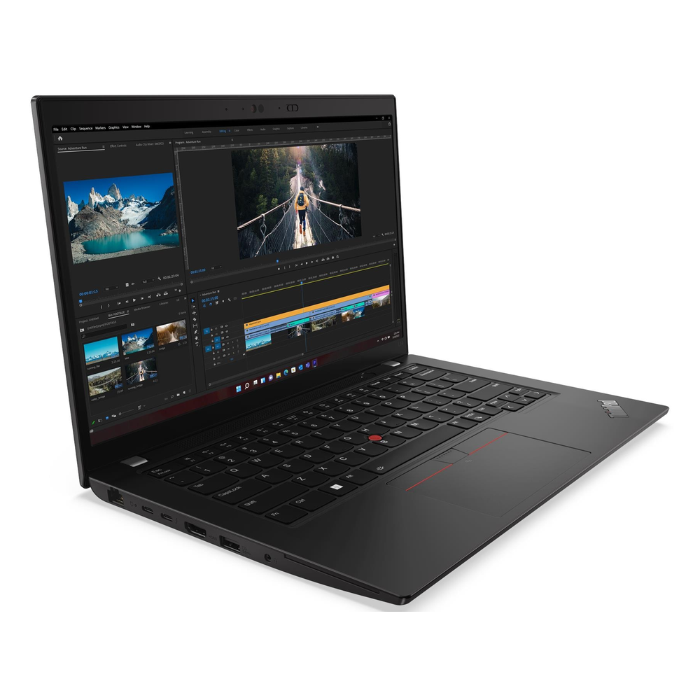 Lenovo ThinkPad L14 Gen 4 Laptop, Intel Core i7-1355U Processor, 16GB RAM, 512GB SSD, 14" FHD Touch Display, DOS, English & Arabic Backlit Keyboard, Black, 3 Year Warranty | 21H1007RGR