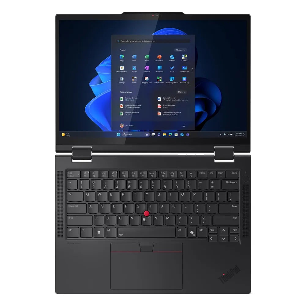 Lenovo ThinkPad T14s 2 in 1 Gen 1 Laptop, Intel Core Ultra 7 255U Processor, 32GB RAM, 1TB SSD, 14" WUXGA Touch Display, Windows 11 Pro, English & Arabic Backlit Keyboard, 3 Year Warranty | 21R3004UGR
