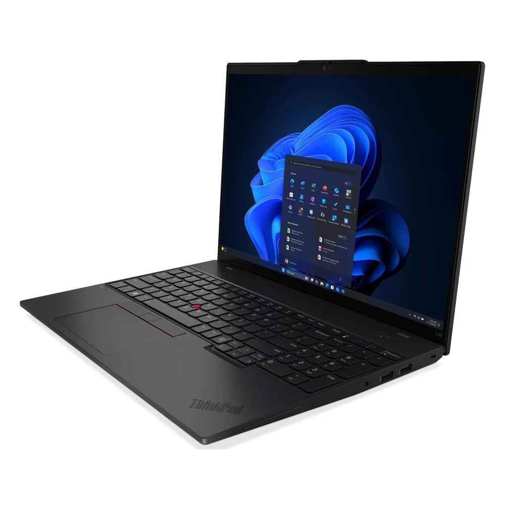 كمبيوتر محمول لينوفو ثينك باد L16 جيل 2، معالج Intel Core Ultra 7 255U، ذاكرة وصول عشوائي 8 جيجابايت، قرص صلب 512 جيجابايت SSD، شاشة WUXGA مقاس 16 بوصة، نظام تشغيل DOS، لوحة مفاتيح بإضاءة خلفية إنجليزية وعربية، ضمان 3 سنوات | 21SA0010GR