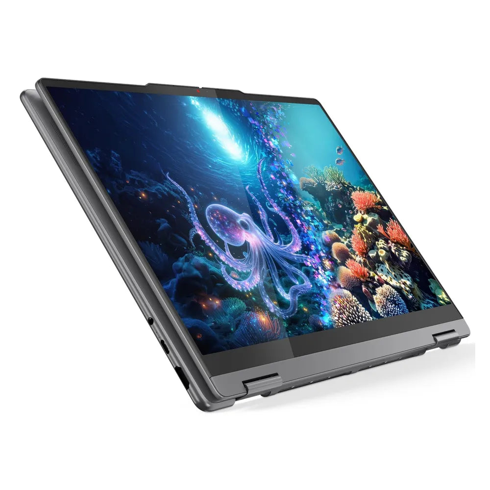 Lenovo Yoga 7 2-in-1 14ILL10 Laptop, Intel Core Ultra 7 256V Processor, 16GB RAM, 512GB SSD, 14" WUXGA OLED Touch Display, Windows 11 Home, English & Arabic Backlit Keyboard, 2 Year Warranty | 83JQ00B0AX