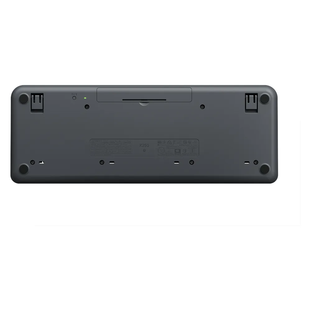 Logitech K250 Compact Bluetooth Wireless Keyboard, Compact Layout with Number Pad, 12 months Battery life, 10m Wireless range, Black, 1 Year Warranty | 920-013463