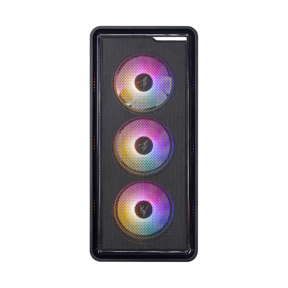 Zalman M3 Plus R GB mATX Mini Tower Case, Tempered Glass Side Panel, 4 R GB Fans Included, Supports 330mm GPU, Black, 1 Year Warranty | M3 PLUS R GB