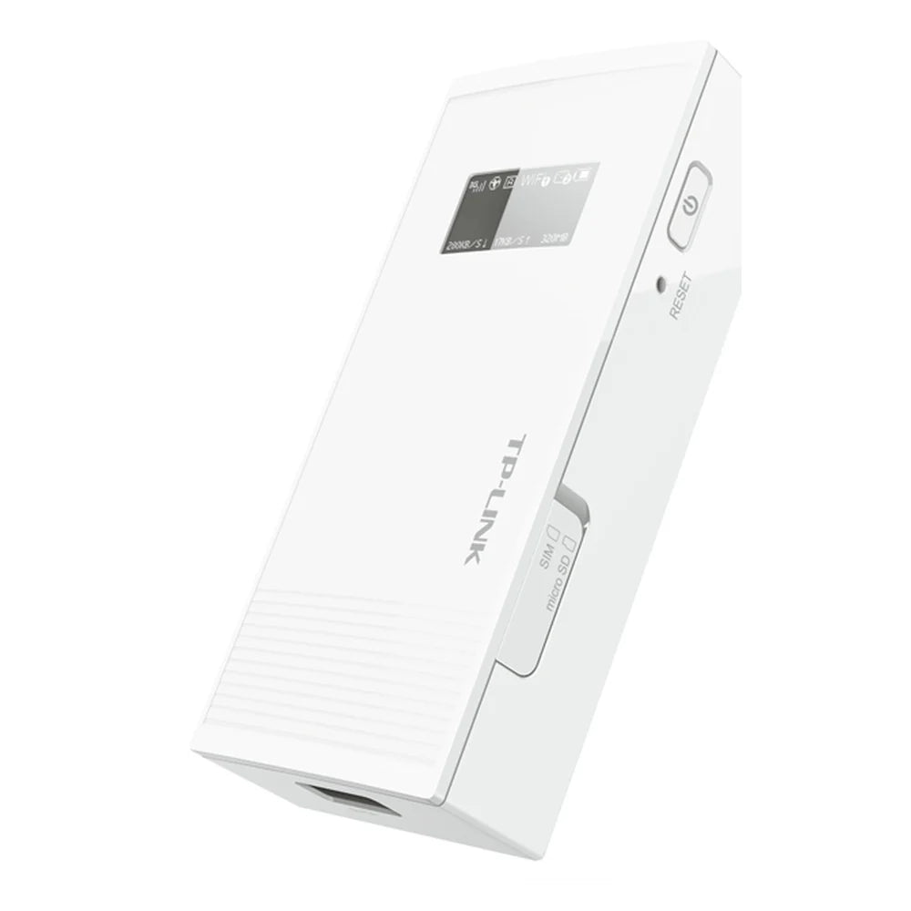TP-Link M5360 3G Mobile Wi-Fi Router, Built-in 5200mAh Battery, Internal Antenna, OLED Display, White, 1 Year Warranty | M5360
