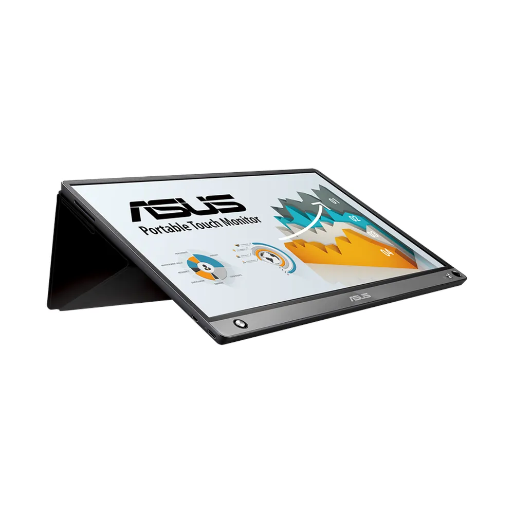 شاشة ASUS ZenScreen MB16AMT مقاس 15.6 بوصة بدقة FHD (1920x1080) محمولة تعمل باللمس، مضادة للتوهج، USB-C، Micro HDMI، ضمان 3 سنوات | MB16AMT