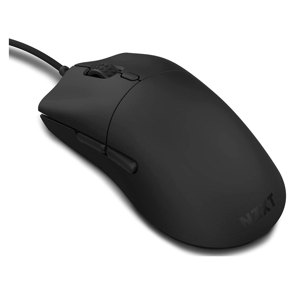 ماوس ألعاب سلكي NZXT Lift قابل للاستخدام بكلتا اليدين، كابل USB 2.0 بطول 2 متر، 6 أزرار، مفاتيح Omron ميكانيكية، مستشعر بصري 16000 نقطة لكل بوصة، أسود، ضمان لمدة سنة واحدة | MS-1WRAX-BM