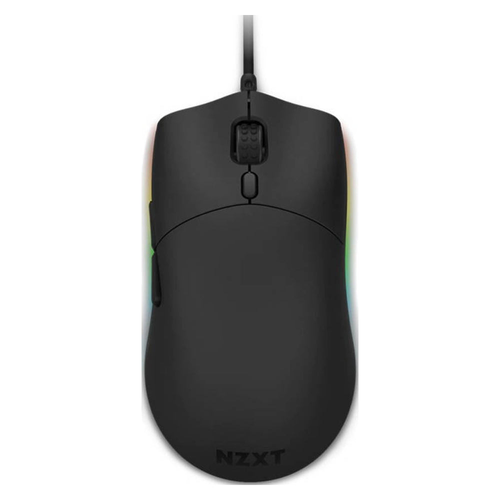 ماوس ألعاب سلكي NZXT Lift قابل للاستخدام بكلتا اليدين، كابل USB 2.0 بطول 2 متر، 6 أزرار، مفاتيح Omron ميكانيكية، مستشعر بصري 16000 نقطة لكل بوصة، أسود، ضمان لمدة سنة واحدة | MS-1WRAX-BM