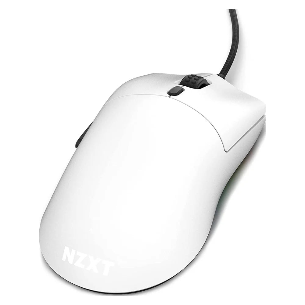 NZXT Lift Ambidextrous Wired Gaming Mouse, 2m USB 2.0 Cable, 6 Buttons, Omron Mechanical Switches, 16000 DPI Optical Sensor, White, 1 Year Warranty | MS-1WRAX-WM
