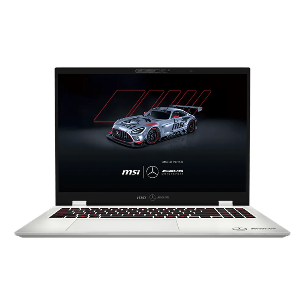 MSI Mercedes Prestige 16 AI+ AMG B2VMG Copilot+ Laptop, Intel Core Ultra 9-288V Processor, 32GB RAM, 1TB SSD, 16” UHD+ OLED Display, Windows 11 Home, English & Arabic Backlit Keyboard, Urban Silver, 1 Year Warranty | 9S7-15A352-089