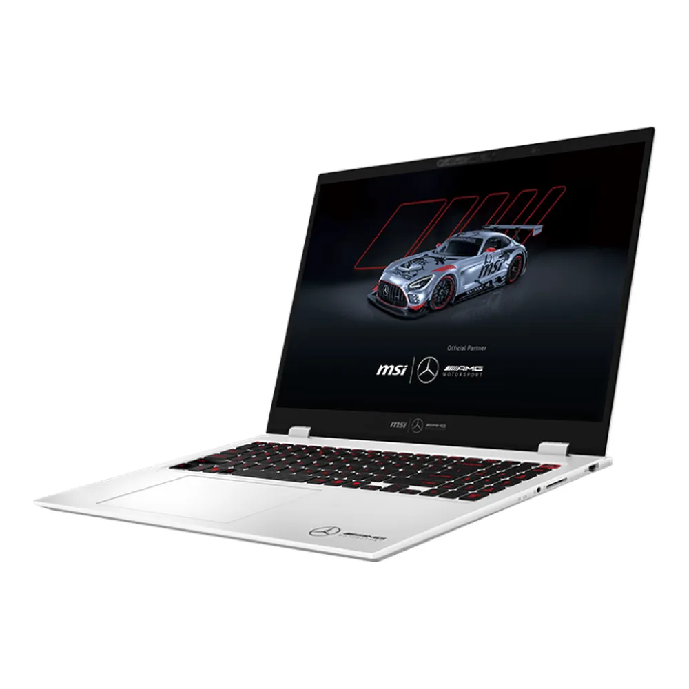 MSI Mercedes Prestige 16 AI+ AMG B2VMG Copilot+ Laptop, Intel Core Ultra 9-288V Processor, 32GB RAM, 1TB SSD, 16” UHD+ OLED Display, Windows 11 Home, English & Arabic Backlit Keyboard, Urban Silver, 1 Year Warranty | 9S7-15A352-089
