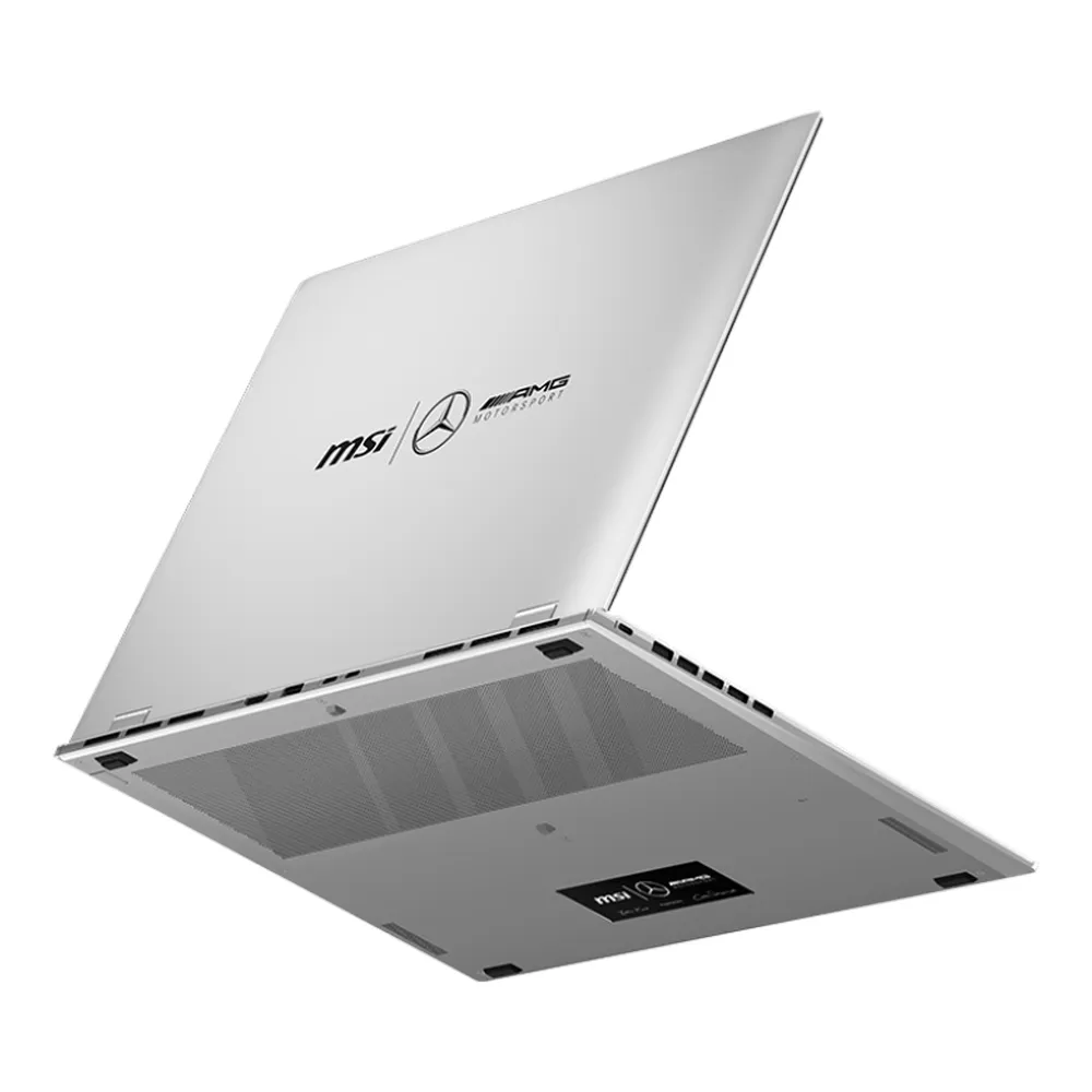 MSI Mercedes Prestige 16 AI+ AMG B2VMG Copilot+ Laptop, Intel Core Ultra 9-288V Processor, 32GB RAM, 1TB SSD, 16” UHD+ OLED Display, Windows 11 Home, English & Arabic Backlit Keyboard, Urban Silver, 1 Year Warranty | 9S7-15A352-089