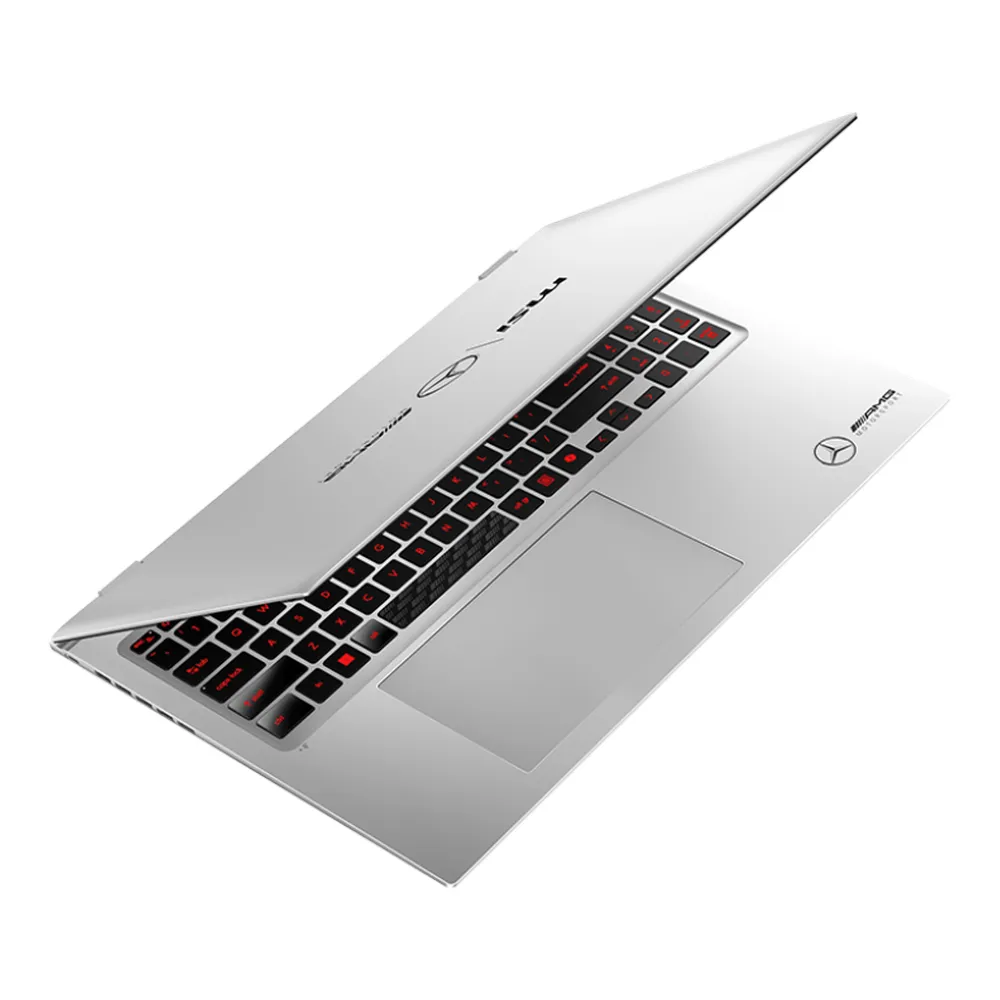 MSI Mercedes Prestige 16 AI+ AMG B2VMG Copilot+ Laptop, Intel Core Ultra 9-288V Processor, 32GB RAM, 1TB SSD, 16” UHD+ OLED Display, Windows 11 Home, English & Arabic Backlit Keyboard, Urban Silver, 1 Year Warranty | 9S7-15A352-089