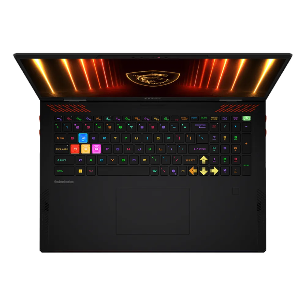 MSI Raider 18 HX AI A2XWJG Gaming Laptop, Intel Core Ultra 9 275HX Processor, 32GB RAM, 1TB SSD, 24GB RTX 5090 Graphics,18” UHD+ (3840x2400), Display, Windows 11 Home, English & Arabic Per-Key RGB Backlit Keyboard, 2 Year Warranty | 9S7-17S372-098
