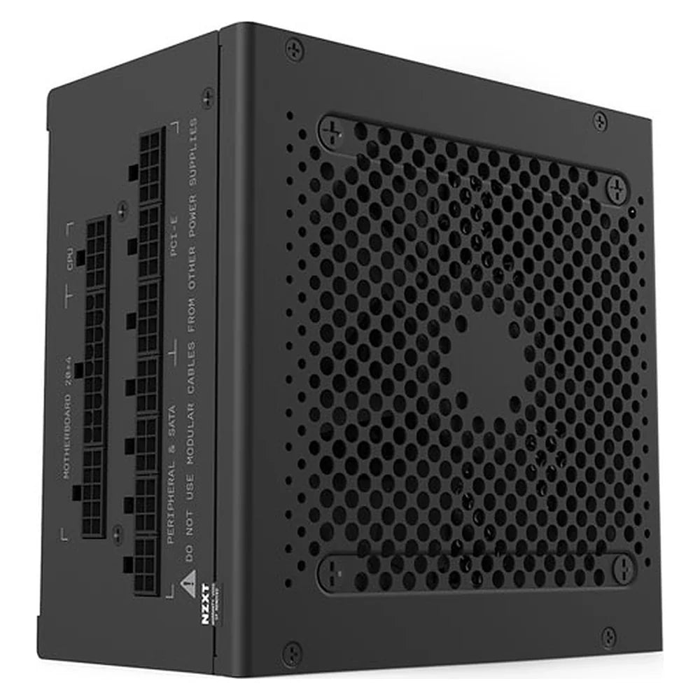 NZXT C650 80 Plus Gold Modular ATX Power Supply, 650W, Fully Modular, Sleeved Cables, ATX, Black | NP-C650M-UK