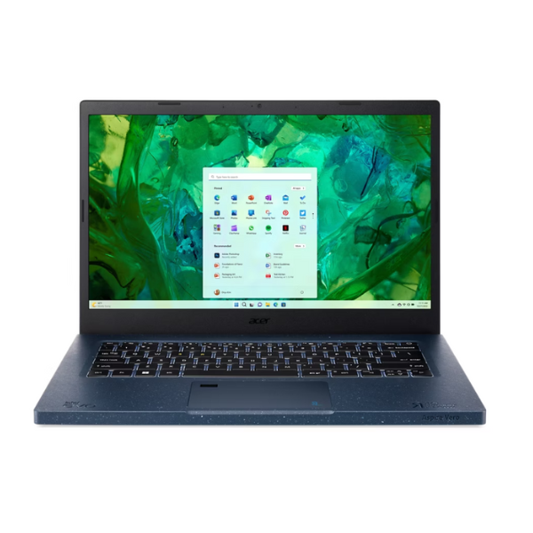 لابتوب ايسر اسباير فيرو AV14 بمعالج انتل كور i7-1355U وذاكرة رام 16 جيجابايت ووسيط تخزين ذو حالة ثابتة 1 تيرابايت وشاشة 14 بوصة عالية الدقة ونظام ويندوز 11 هوم، ازرق، ضمان لمدة سنة | NX.KJTEM.002