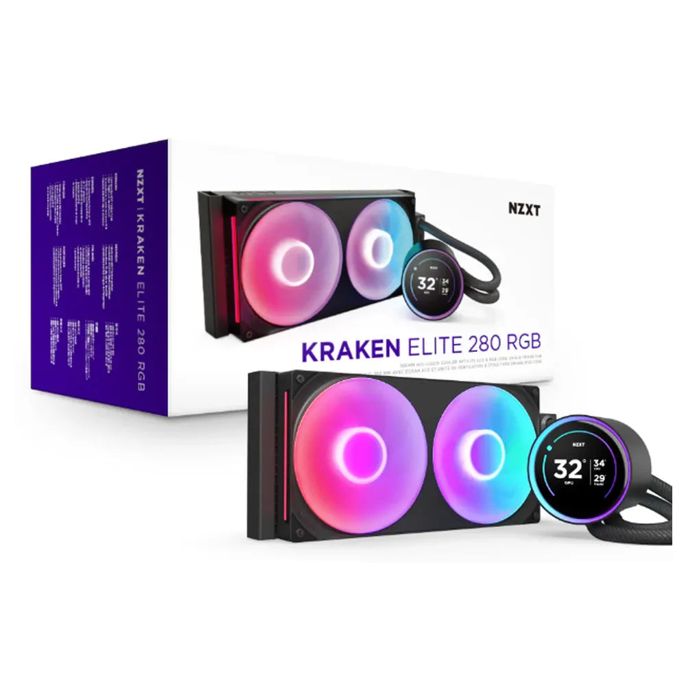 NZXT-Kraken-Elite-280-RGB-Liquid-AIO-Cooler-RL-KR28E-B2