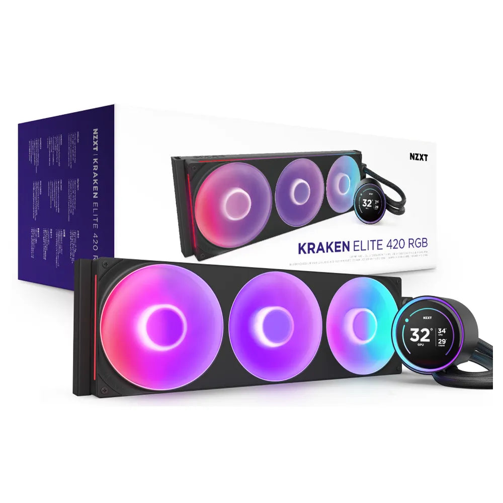NZXT-Kraken-Elite-420-RGB-Liquid-AIO-Cooler-RL-KR42E-B2