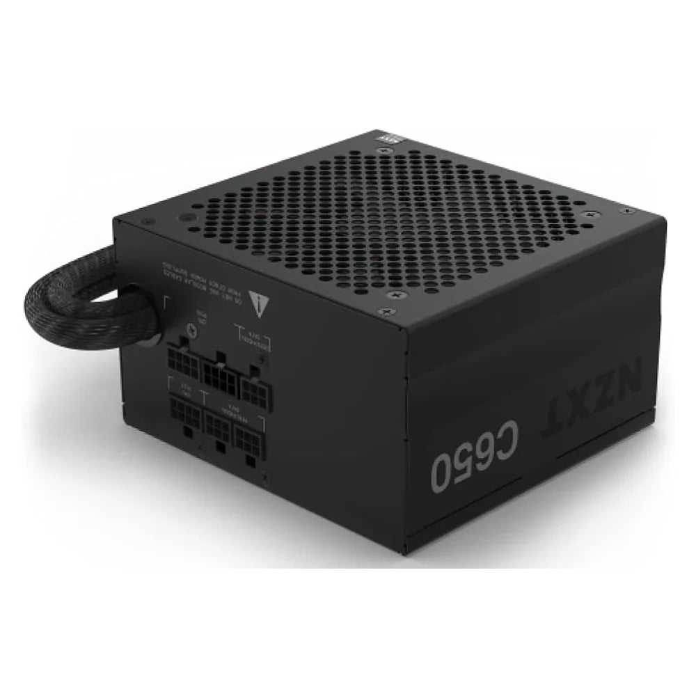 NZXT C650 80 Plus Bronze Semi-Modular Power Supply, 650W, Semi-Modular, ATX, Black, 1 Year Warranty | PA-6B1BB-UK