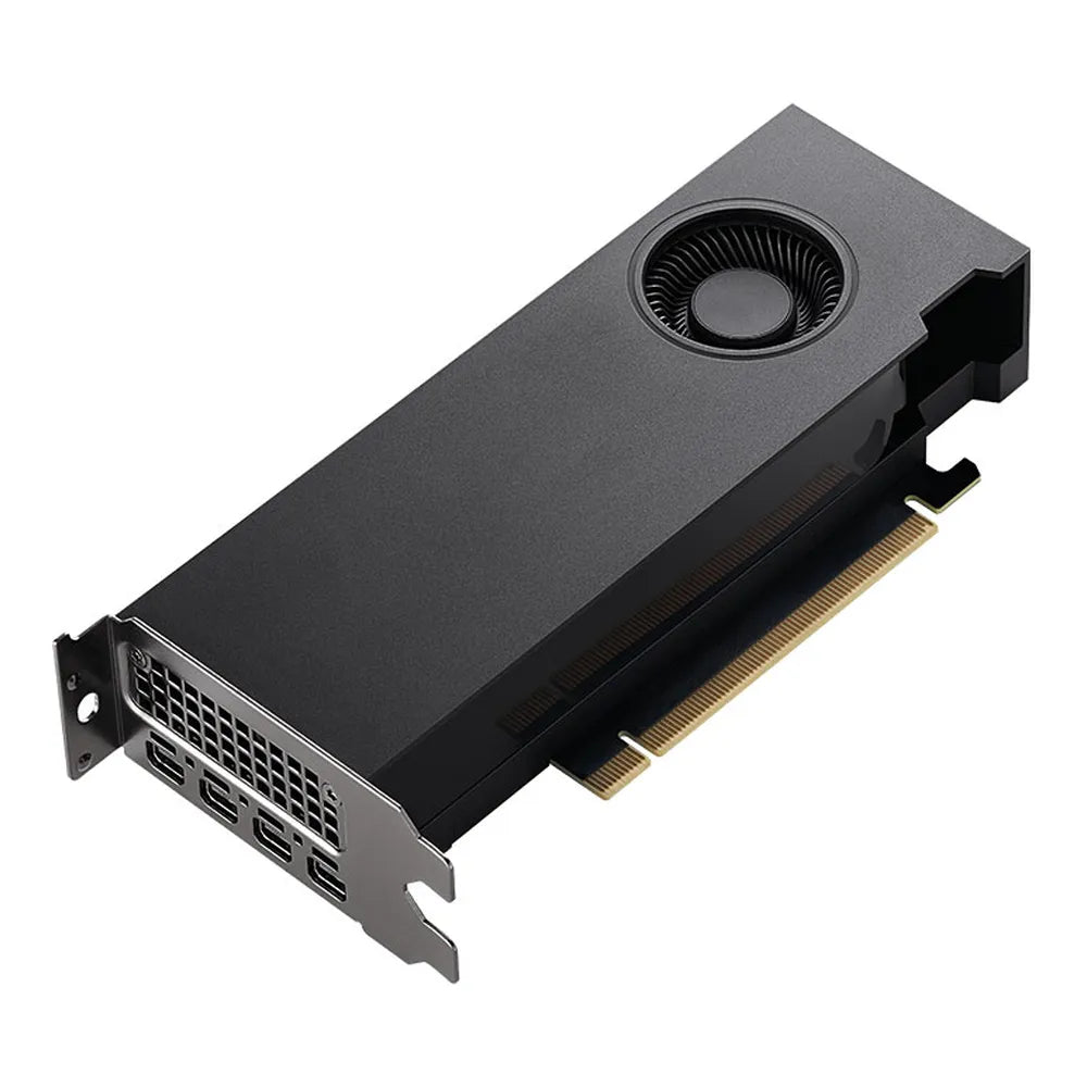PNY NVIDIA RTX A2000 Ampere Ray Tracing Workstation OEM Graphic Card, GDDR6 12GB 192-bit Memory, 4 x Mini DP Outputs, PCI Express 4.0, 6001 MHz Memory Clock, 1 Year Warranty | VCNRTXA2000-12GB-SB