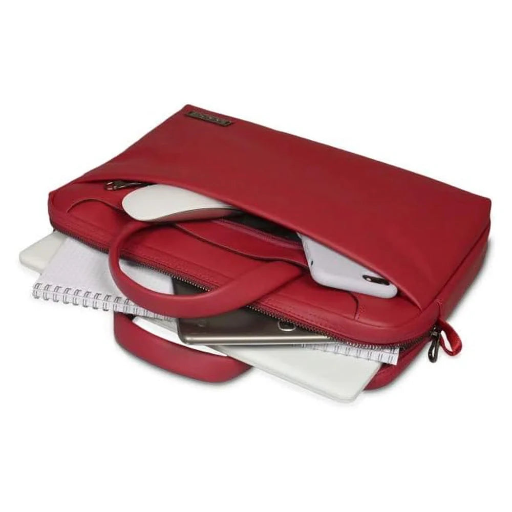 Port Designs Zurich Laptop Bag, Fits up to 14" Laptops, Padded Compartment, Red, 1 Year Warranty | PR-110302