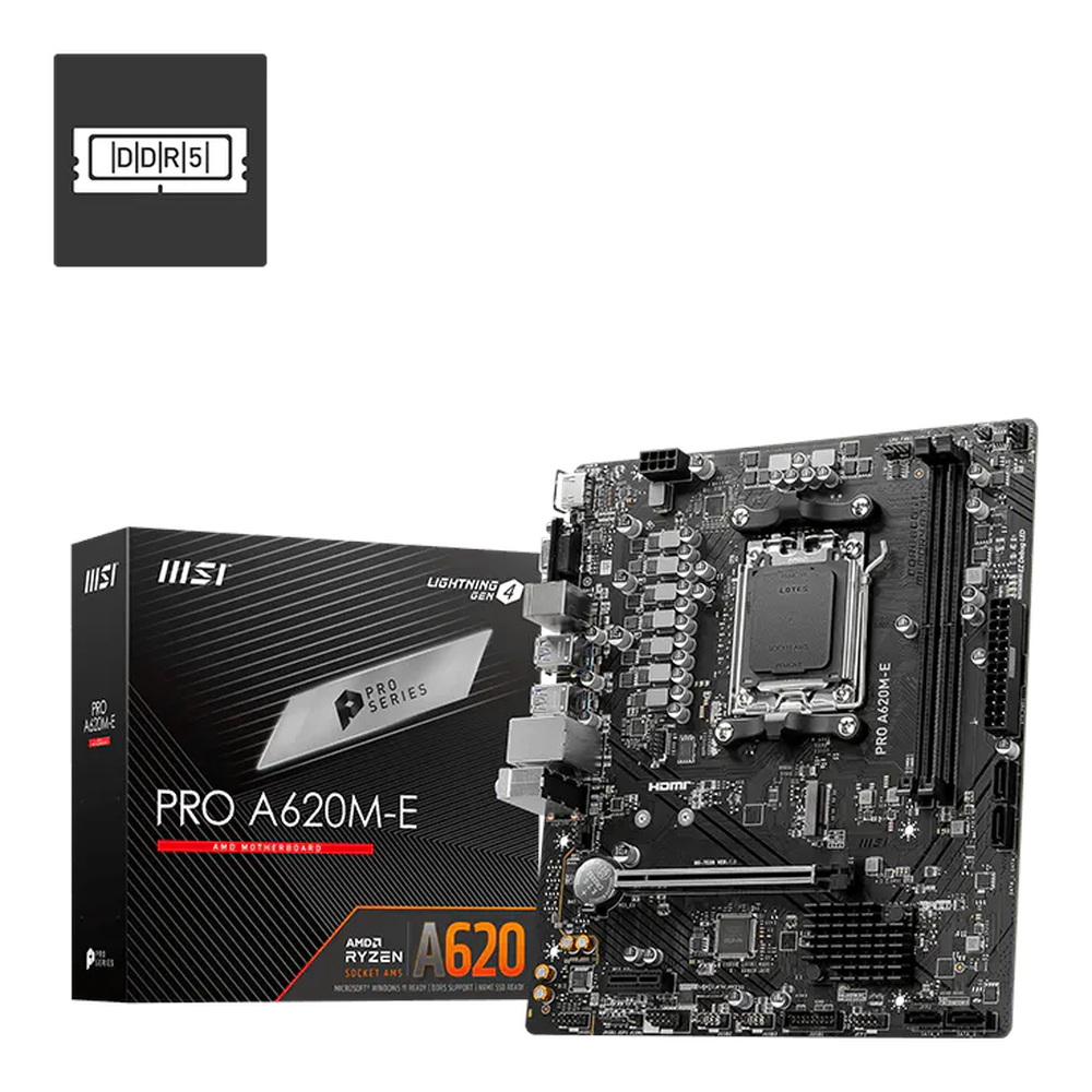 اللوحة الأم MSI PRO A620M-E Micro-ATX AM5