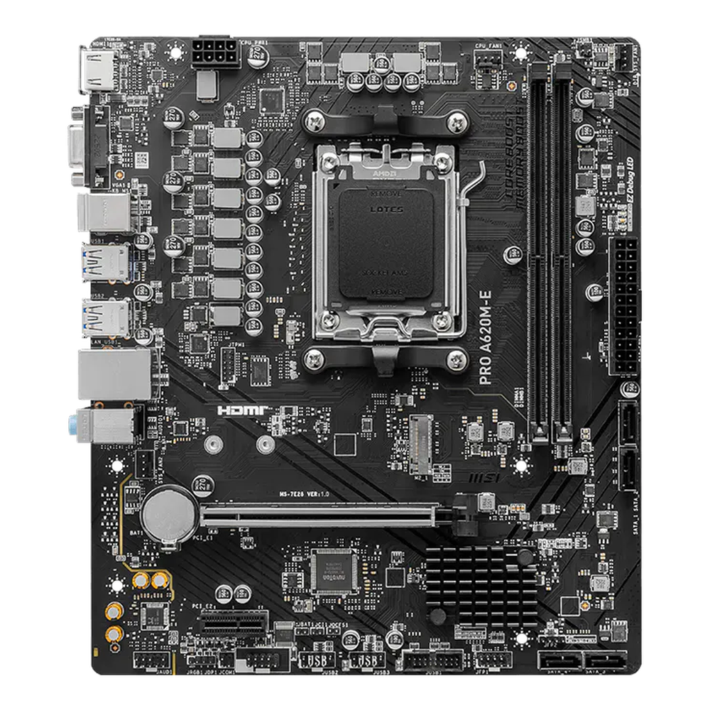 اللوحة الأم MSI PRO A620M-E Micro-ATX AM5