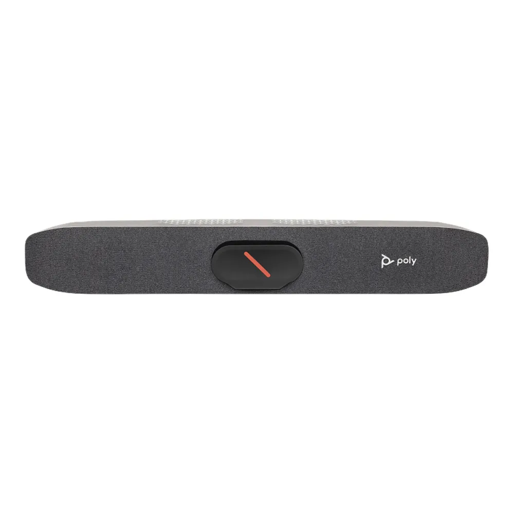 شريط الفيديو Poly Studio R30 USB، وتقنية Poly DirectorAI، وتقنية Bluetooth 4.2، وإمكانية الاتصال بشبكة Wi-Fi، ومجموعة ميكروفونات تشكيل الشعاع، وضمان لمدة عام واحد | 842D2AA