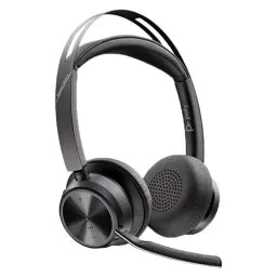 سماعة رأس Poly Voyager Focus 2 M USB-C/A، USB-C، بلوتوث، On-ear Binaural Headset، Noise cancelling مايكروفون، أسود، ضمان سنة واحدة | 9T9J4AA