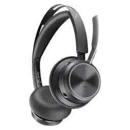 سماعة رأس Poly Voyager Focus 2 M USB-C/A، USB-C، بلوتوث، On-ear Binaural Headset، Noise cancelling مايكروفون، أسود، ضمان سنة واحدة | 9T9J4AA