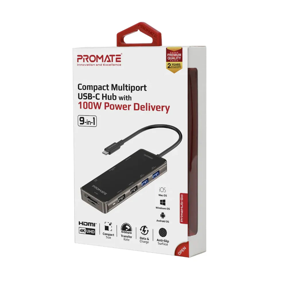 Promate-PrimeHub-Go-9-in-1-USB-C-Hub-PRIMEHUB-GO