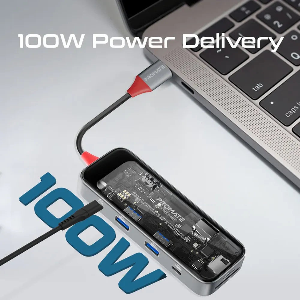 Promate-TransHub-Mini-8-in-1-USB-C-Hub-TRANSHUB-MINI