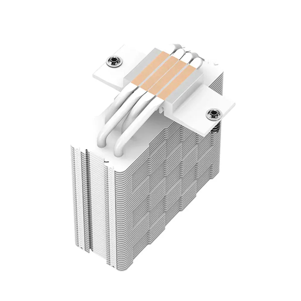 DeepCool AG400 Digital ARGB CPU Cooler, 4 Heatpipes, Real-Time Status Display, Supports Intel, AMD Sockets, White, 1 Year Warranty | R-AG400-WHADMN-G-1