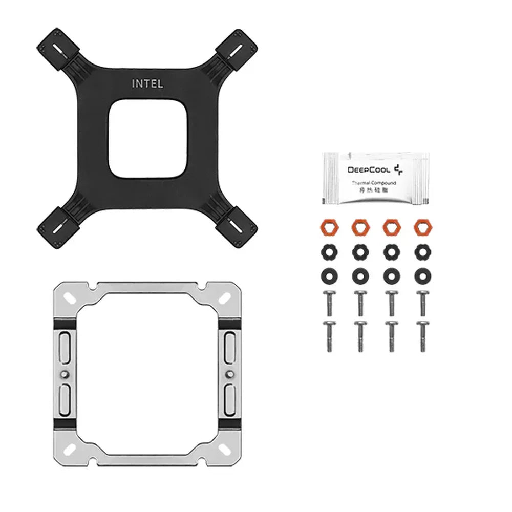 DeepCool AG400 WH ARGB CPU Cooler, 4 Heatpipes, Supports Intel, AMD Sockets, White, 1 Year Warranty | R-AG400-WHANMC-G-2