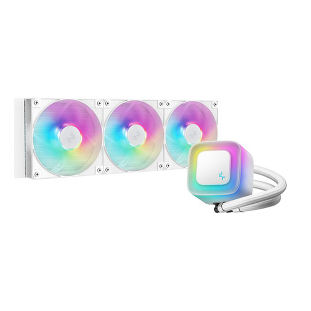 مبرد سائل ديب كول LE360 V2 ARGB، تصميم مضخة مثلج، يدعم مقابس Intel و AMD، أبيض، ضمان لمدة سنة | R-LE360-WHAMMN-G-2