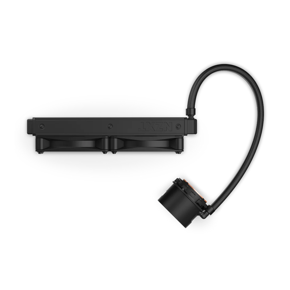 NZXT Kraken 240 AIO Liquid Cooler, 1.54" TFT LCD Display, Supports Intel, AMD Sockets, F120P Static Pressure Fans, Black, 1 Year Warranty | RL-KN240-B1